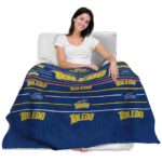 toledo rockets striped pattern blue blanket latest model