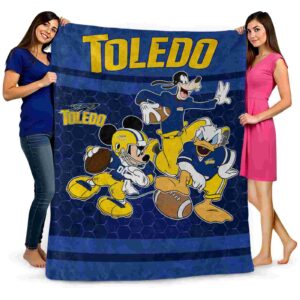 toledo rockets three musketeers blue blanket fashion forward
