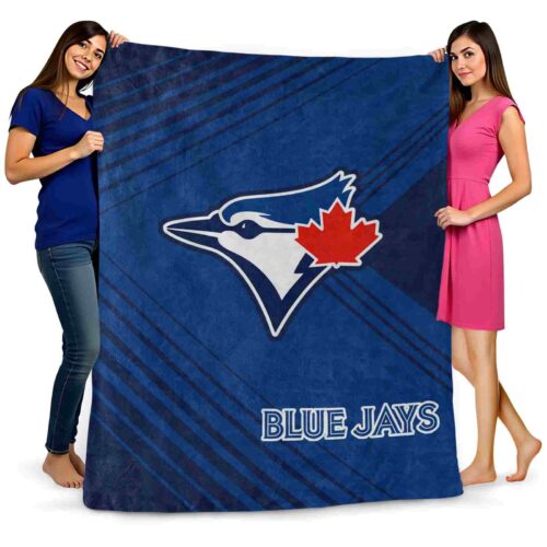 toronto blue jays diagonal stripes blue blanket fashion forward