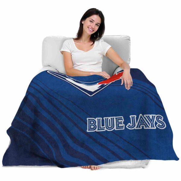 toronto blue jays diagonal stripes blue blanket latest model