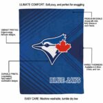 toronto blue jays diagonal stripes blue blanket new arrival