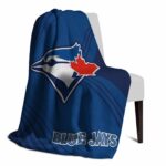 toronto blue jays diagonal stripes blue blanket top rated