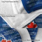 toronto blue jays fan pride blue blanket premium grade