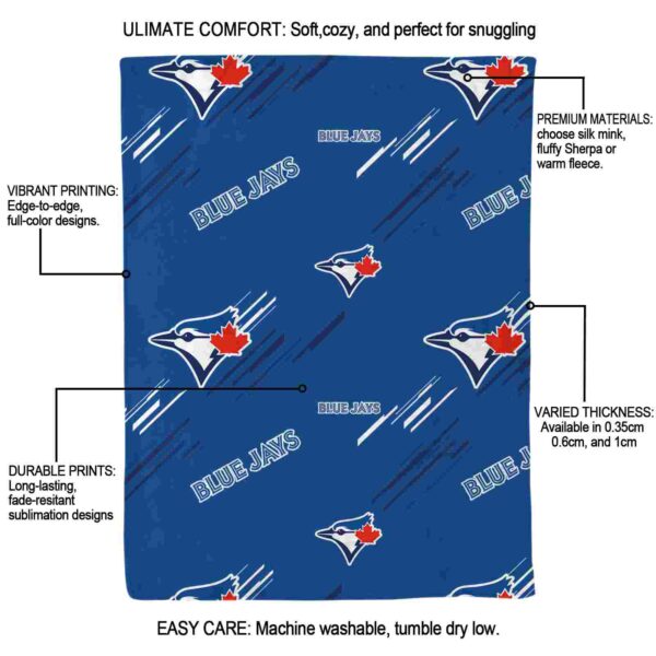 toronto blue jays fan spirit blue blanket new arrival