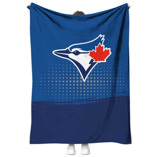 toronto blue jays gradient dots blue blanket best selling