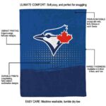 toronto blue jays gradient dots blue blanket new arrival