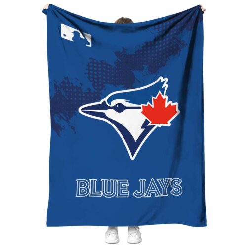 toronto blue jays grunge texture blue blanket best selling