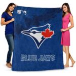 toronto blue jays grunge texture blue blanket fashion forward