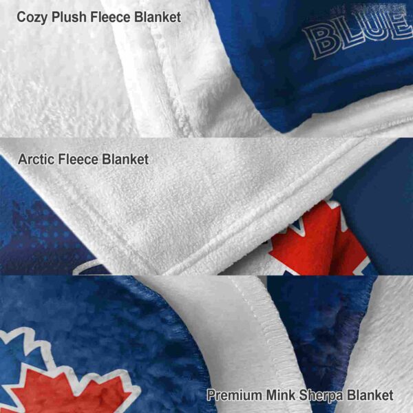 toronto blue jays grunge texture blue blanket premium grade