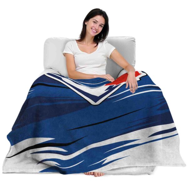 toronto blue jays paint streaks blue white blanket latest model