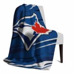 toronto blue jays paint streaks blue white blanket top rated