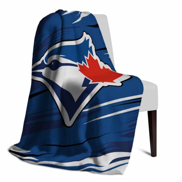 toronto blue jays paint streaks blue white blanket top rated