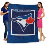 toronto blue jays splatter effect blue blanket best selling