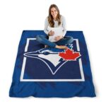 toronto blue jays splatter effect blue blanket best selling