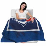 toronto blue jays splatter effect blue blanket best selling