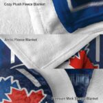 toronto blue jays splatter effect blue blanket best selling
