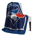toronto blue jays splatter effect blue blanket best selling