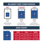 toronto blue jays striped pattern blue blanket trendy