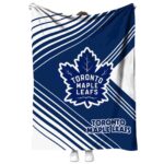 toronto maple leafs diagonal stripes blue blanket best selling
