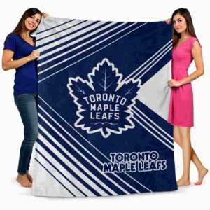 toronto maple leafs diagonal stripes blue blanket fashion forward