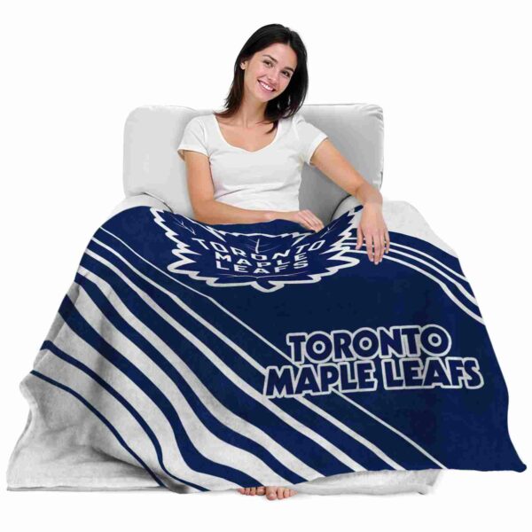 toronto maple leafs diagonal stripes blue blanket latest model
