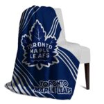 toronto maple leafs diagonal stripes blue blanket top rated