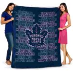 toronto maple leafs fan pride blue blanket fashion forward