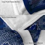 toronto maple leafs fan pride blue blanket premium grade