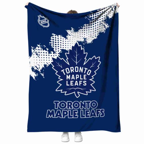 toronto maple leafs grunge texture blue blanket best selling