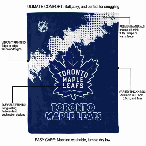 toronto maple leafs grunge texture blue blanket new arrival
