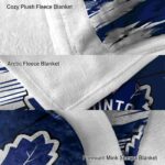 toronto maple leafs paint streaks blue white blanket premium grade