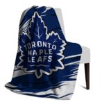 toronto maple leafs paint streaks blue white blanket top rated