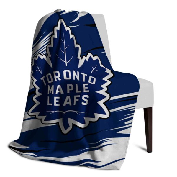 toronto maple leafs paint streaks blue white blanket top rated