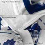 toronto maple leafs splatter effect blue blanket premium grade