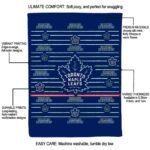 toronto maple leafs striped pattern blue blanket new arrival