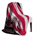 toronto raptors brushstrokes red white blanket best selling
