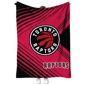 toronto raptors diagonal stripes red blanket best selling