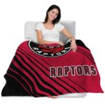 toronto raptors diagonal stripes red blanket latest model