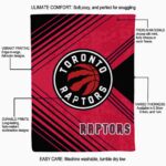 toronto raptors diagonal stripes red blanket new arrival