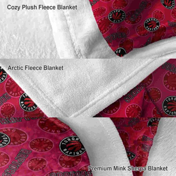 toronto raptors diehard fans red blanket premium grade