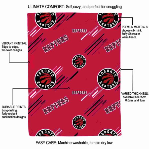 toronto raptors fan spirit red blanket new arrival