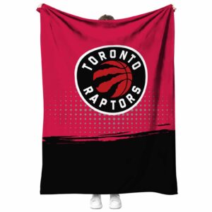 toronto raptors gradient dots red blanket best selling