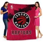 toronto raptors grunge texture red blanket best selling