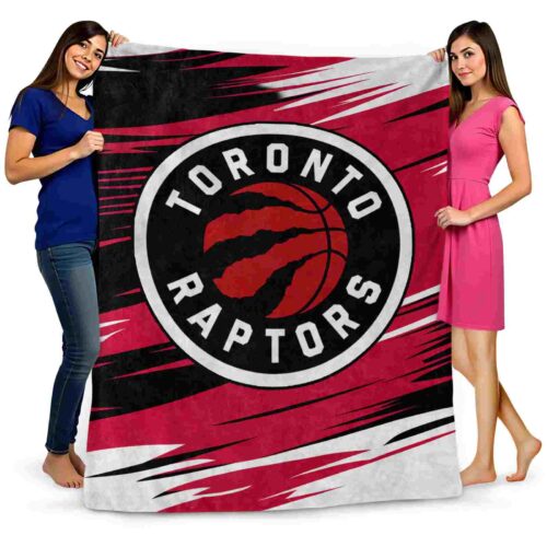 toronto raptors paint streaks red white blanket fashion forward