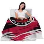 toronto raptors paint streaks red white blanket best selling