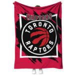 toronto raptors splatter effect red blanket best selling