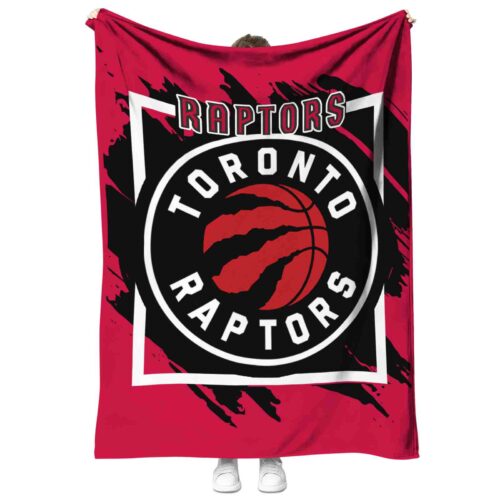 toronto raptors splatter effect red blanket best selling