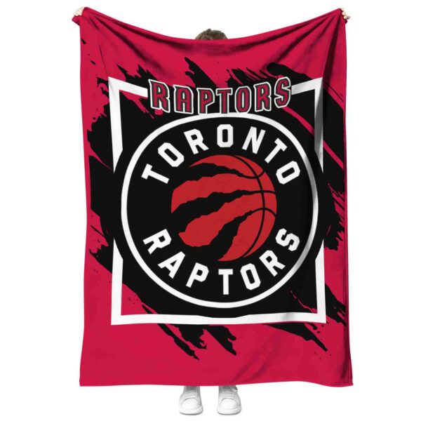 toronto raptors splatter effect red blanket best selling