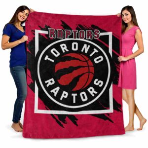 toronto raptors splatter effect red blanket fashion forward
