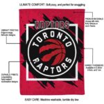 toronto raptors splatter effect red blanket new arrival